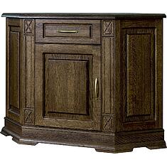 Фото - Тумба угловая «Верди Классик» П1.0487.0.01-01, массив дуба, Табак