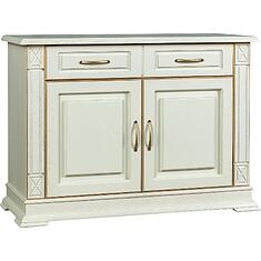 Фото - Тумба «Верди Классик» П1.0487.0.02, массив дуба, Слоновая кость с золочением