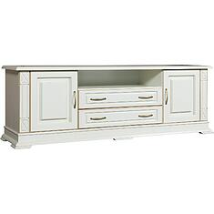 Фото - Тумба ТВ «Верди Классик» П1.0487.0.47, массив дуба, Слоновая кость с золочением