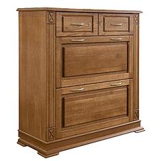 Фото - Тумба для обуви «Верди Классик» П3.0487.3.21, массив дуба, Дуб рустикаль