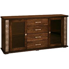 Фото - Тумба комбинированная «Тунис» П6.343.0.03 (П343.03Ш), Венге с серебром