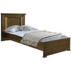 Фото - Кровать одинарная «Тунис» П6.343.1.08 (П344.08), ДСП+шпон, Венге c золочением, 2000x900 мм, 2088х1024х970