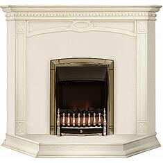 Фото - Портал для камина «Верди Классик» П1.0487.0.43, массив дуба, Слоновая кость