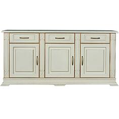 Фото - Тумба «Верди Классик» П1.0487.0.03, массив дуба, Слоновая кость с золочением