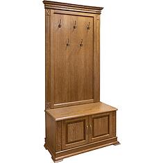 Фото - Тумба с вешалкой «Верди Классик» П3.0487.3.05, массив дуба, Дуб рустикаль