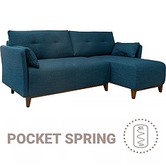 Фото - Угловой диван «Бариста» (2ML/R.8MR/L) , ткань, 19 группа