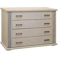 Фото - Комод «Тунис» П6.343.1.02 (П344.02), Слоновая кость с серебром