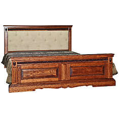 Фото - Кровать двойная «Милана» высокое изножье мягкое изголовье