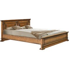 Фото - Кровать двойная «Верди Классик» с низким изножьем П3.0487.1.22, массив дуба, Дуб рустикаль с патинированием, без механизма, 2000x1600 мм, 2187х1774х851