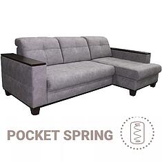 Фото - Угловой диван «Матео Люкс» (2ML/6MR), ткань, 21 группа, 2100х1480