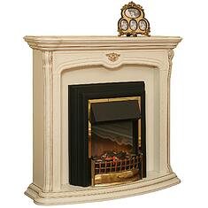 Фото - Портал для камина «Алези» П1.350.0.04 (П350.04), Слоновая кость с золочением