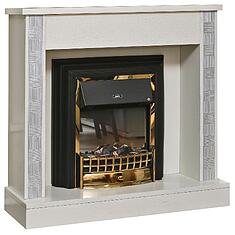 Фото - Портал для камина «Тунис» П6.343.0.05 (П343.05Ш), Слоновая кость с серебром