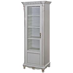 Фото - Шкаф «Алези» П1.350.0.23/П1.350.0.23-01 (П350.23/П350.23-01), массив дуба, Слоновая кость с золочением