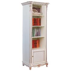 Фото - Шкаф «Алези» П1.350.0.22 (П350.22), массив дуба, Слоновая кость с золочением