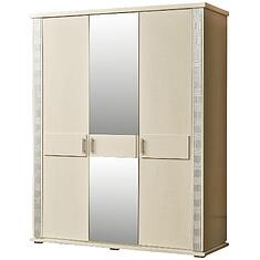 Фото - Шкаф для одежды «Тунис» П6.343.1.01-01 (П344.01), массив дуба, Слоновая кость с серебром