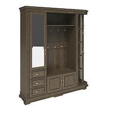 Фото - Шкаф комбинированный для прихожей «Верди Классик» П3.0487.3.02, массив дуба, Табак