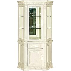 Фото - Шкаф комбинированный угловой «Верди Классик» П1.0487.0.18-01, массив дуба, Слоновая кость