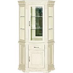 Фото - Шкаф комбинированный угловой «Верди Классик» П1.0487.0.18, массив дуба, Слоновая кость