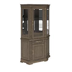 Фото - Шкаф комбинированный угловой «Верди Классик» П1.0487.0.18, массив дуба, Табак