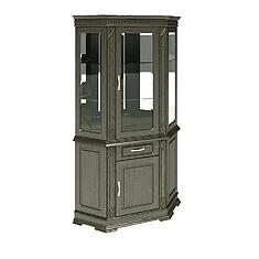 Фото - Шкаф комбинированный угловой «Верди Классик» П1.0487.0.18, массив дуба, Венге