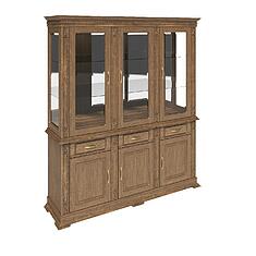 Фото - Шкаф комбинированный 3д «Верди Классик» П1.0487.0.20, массив дуба, Дуб рустикаль