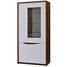 Фото - Шкаф «Монако» П6.528.0.05, МДФ+ПВХ, Дуб Саттер+Белый глянец