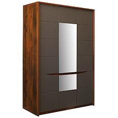 Фото - Шкаф для одежды 3д «Монако» П6.528.1.07-01 (П528.07), МДФ+ПВХ, Дуб Саттер+Серый Мокко