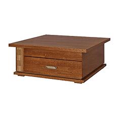 Фото - Стол журнальный «Тунис» П6.343.0.04 (П343.04-1Ш), ДСП+шпон, Медовый с золочением