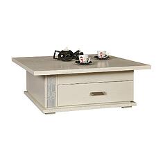 Фото - Стол журнальный «Тунис» П6.343.0.04 (П343.04-1Ш), ДСП+шпон, Слоновая кость с серебром