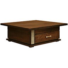 Фото - Стол журнальный «Тунис» П6.343.0.04 (П343.04-1Ш), ДСП+шпон, Венге с серебром