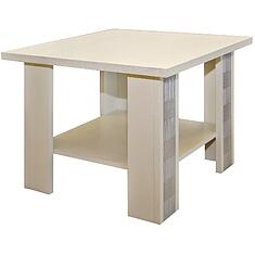 Фото - Стол журнальный «Тунис» П6.343.0.10 (П343.10Ш), ДСП+шпон, Слоновая кость с серебром