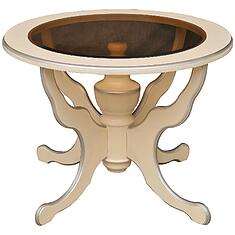 Фото - Стол журнальный «Валенсия Классик» П3.0589.0.23, МДФ+шпон, Античная темпера с серебром