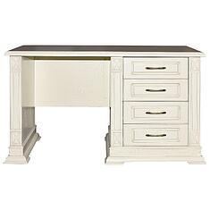 Фото - Стол письменный «Верди Классик» П3.0487.2.09, массив дуба, Слоновая кость