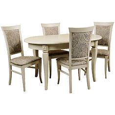 Фото - Стол «Верди» П4.487.4.02 (313.07), массив дуба, Слоновая кость