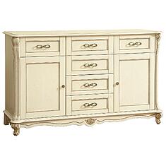 Фото - Тумба «Алези» П1.350.0.03 (П350.03), массив дуба, Слоновая кость с золочением