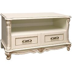 Фото - Тумба «Алези» П1.350.0.17 (П350.17), массив дуба, Слоновая кость с золочением