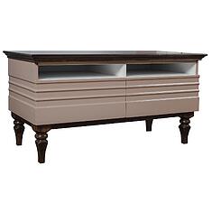 Фото - Тумба «Ирис» П529.07, Капучино глянец + венге