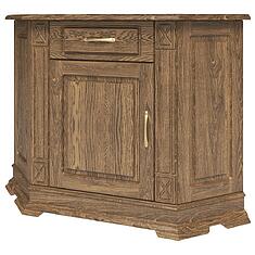 Фото - Тумба угловая «Верди Классик» П1.0487.0.01-01, массив дуба, Дуб рустикаль