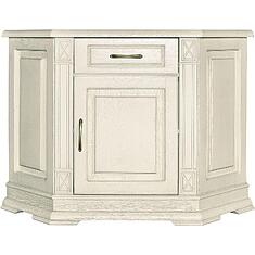 Фото - Тумба угловая «Верди Классик» П1.0487.0.01, массив дуба, Слоновая кость