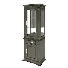 Фото - Шкаф комбинированный «Верди Классик» П1.0487.0.34, массив дуба, Венге