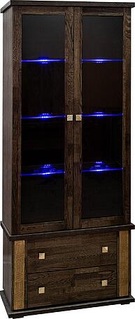 Шкаф с витриной «Тунис» П343.22Ш