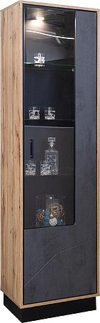 Шкаф с витриной «Лайн» П619.01