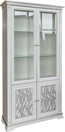 Шкаф с витриной "Мартина 2 3Д" П573.02 3Д (уценка)