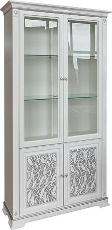 Шкаф с витриной "Мартина 2 3Д" П573.02 3Д