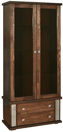 Шкаф с витриной «Тунис» П343.12Ш