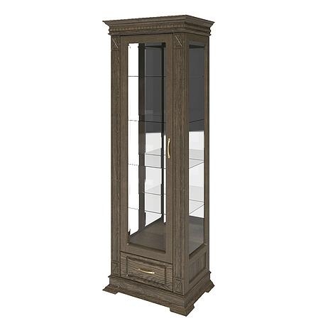 Шкаф с витриной «Верди Люкс 1з» П487.11з-01