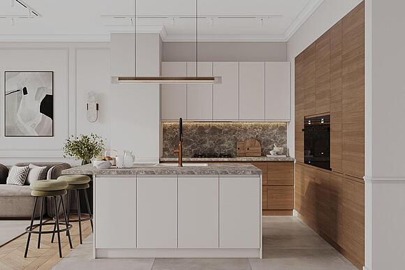 Кухня «Сидней Лайт» П8.0518 (Sidney_dub_rustical-ral9053.jpg) Кухня «Сидней Лайт» П8.0518