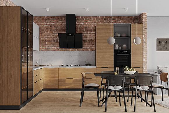 Кухня «Тайгер» (taiger_dub_rustical-ral7035.jpg) Кухня «Тайгер»