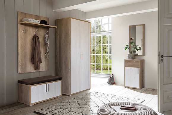 Прихожая «Верес» (Veres_P3-564_3-18-3-09-3-01-3-14-3-10_dub-bordo-layt-dub-kanion.jpg) Прихожая «Верес»