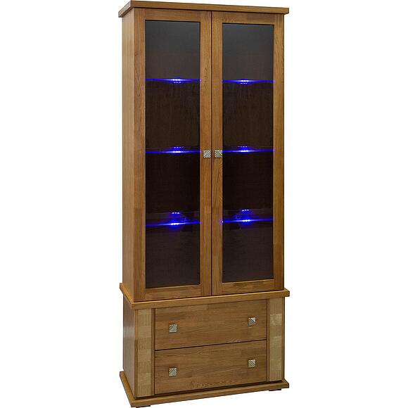 Шкаф с витриной «Тунис» П6.343.0.22 (П343.22Ш)